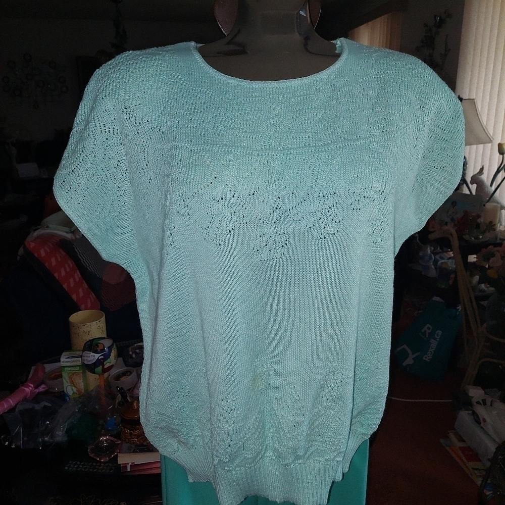Tradition Light Emerald Green Shell Top